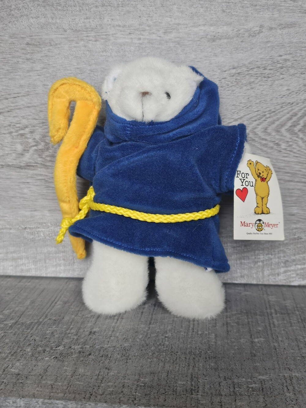 RARE Mary Meyer Plush Stuffed Animal Shepherd Teddy Bear - Adornable - Catholic